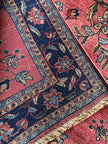 I. Sarough Teppich ca. 150 × 100 cm – rot/blau & floral