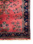 I. Sarough Teppich ca. 150 × 100 cm – rot/blau & floral