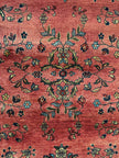 I. Sarough Teppich ca. 150 × 100 cm – rot/blau & floral