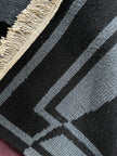 I. Sunra Teppich ca. 202 × 201 cm – dunkelblau, grau & violett