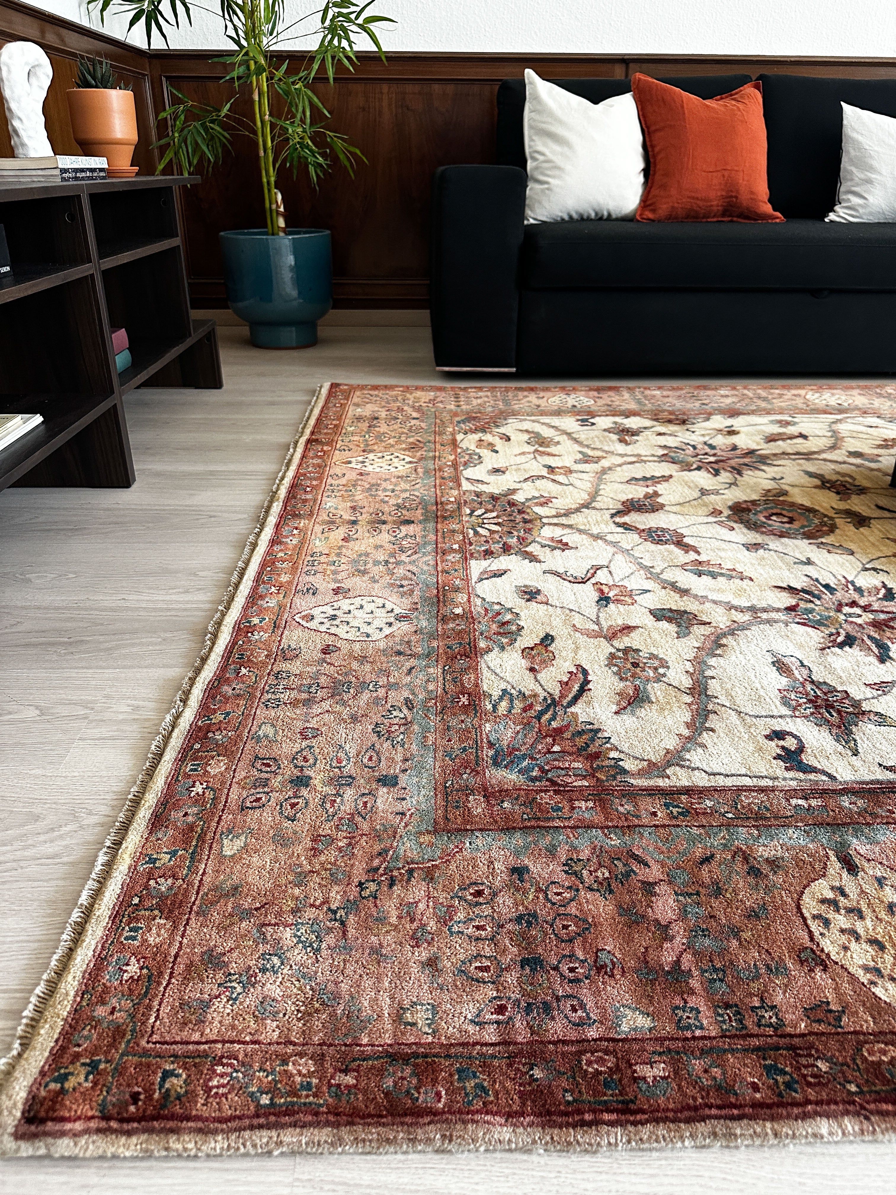 Ziegler Teppich ca. 200 × 300 cm – beige/braun & elegant