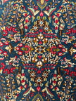 Jazd Teppich ca. 251 × 149 cm – dunkelblau & floral
