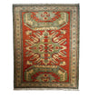 Kars Teppich ca. 233 × 149 cm – rostrot & olivgrün geometrisch
