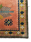 Kars Teppich ca. 240 × 160 cm – lachsrot & grün geometrisch