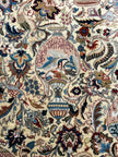 Kaschmar Teppich ca. 150 × 100 cm – creme/beige/blau & detailreich