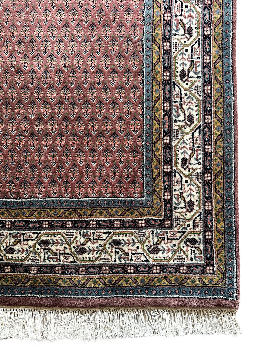 Kaschmir-Mir Teppich ca. 238 × 168 cm – rosé & fein gemustert