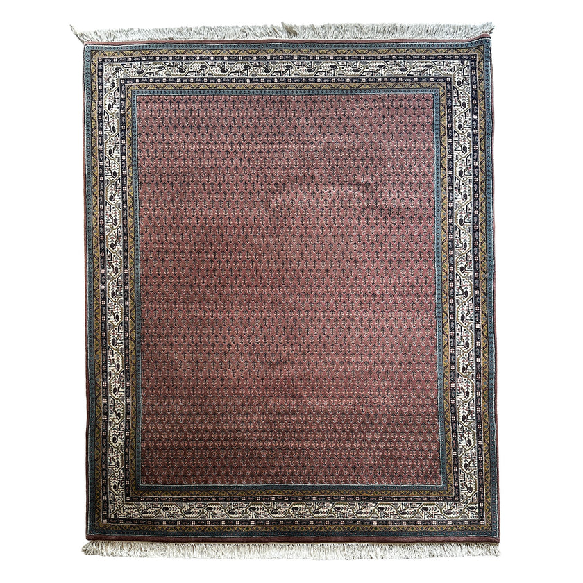 Kaschmir-Mir Teppich ca. 238 × 168 cm – rosé & fein gemustert