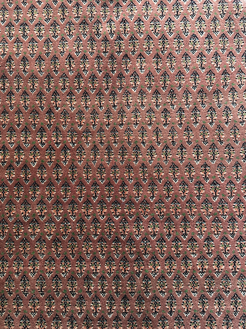 Kaschmir-Mir Teppich ca. 238 × 168 cm – rosé & fein gemustert