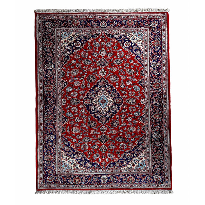 Keschan Teppich ca. 200 × 150 cm – rot/blau & klassisch