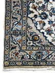 Keschan Teppich ca. 150 × 100 cm – creme/blau & elegant