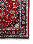 Keschan Teppich ca. 147 × 80 cm – rot & dunkelblau