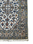 Keschan Teppich ca. 155 × 100 cm – creme, graubeige & blau