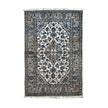 Keschan Teppich ca. 155 × 100 cm – creme, graubeige & blau