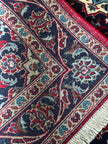 Keschan Teppich ca. 147 × 100 cm – rot & dunkelblau