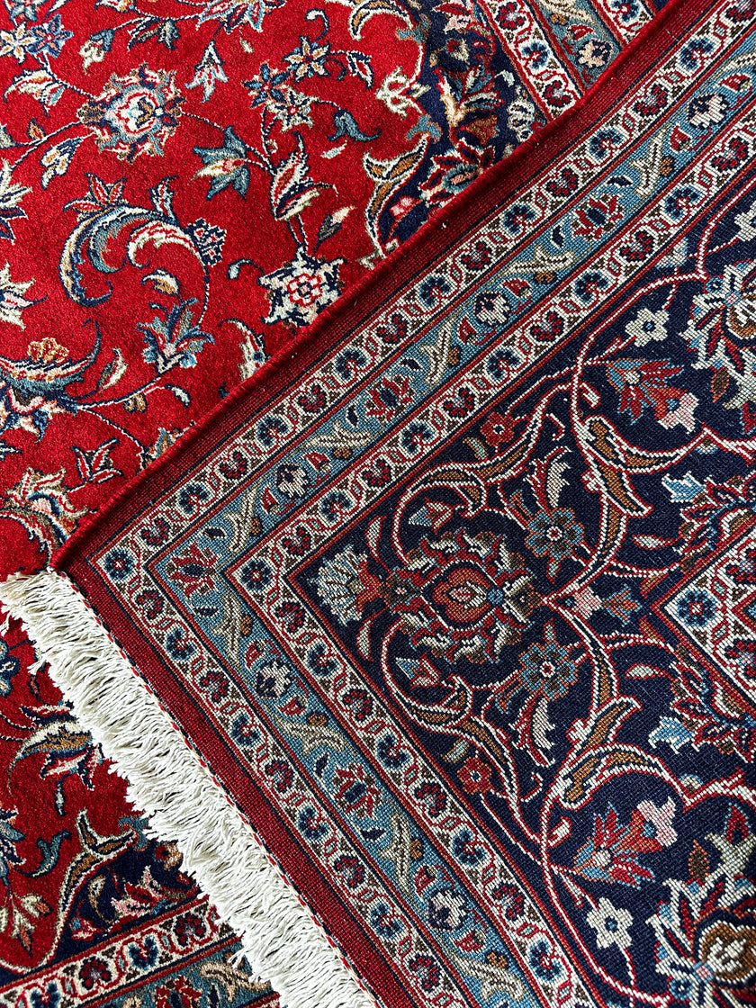 Keschan Teppich ca. 300 × 200 cm – rot/blau & klassisch