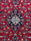 Keschan Teppich ca. 150 × 100 cm – rot/dunkelblau & klassisch