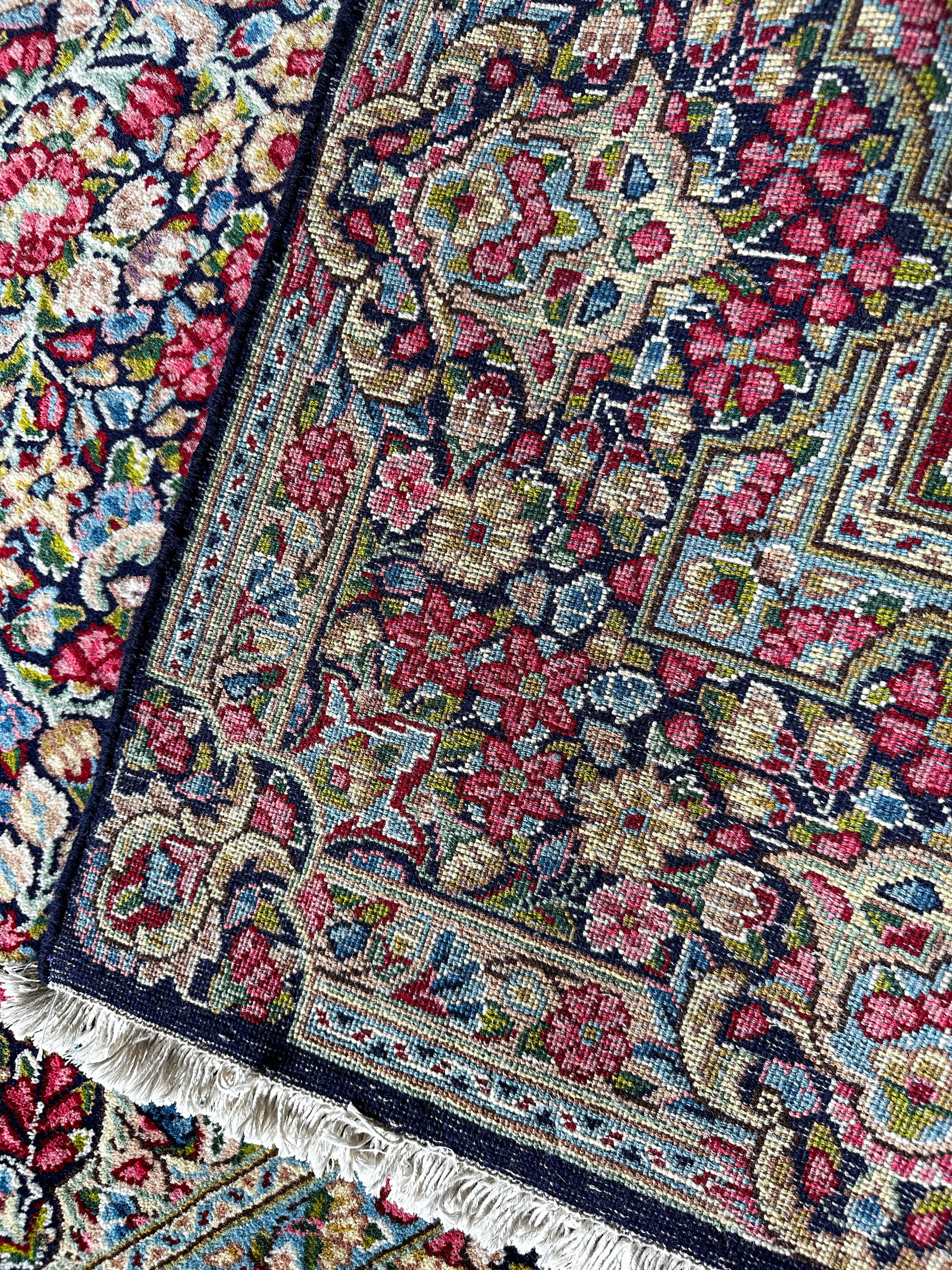 Laver Kirman Teppich ca. 300 × 200 cm – dunkel & detailreich