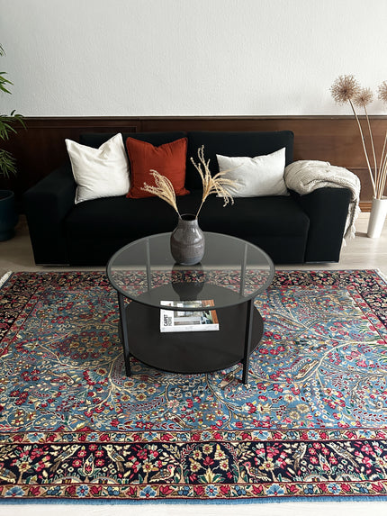 Lawar Kirkman Teppich ca. 245 × 150 cm – blau & floral