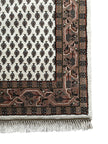 Leetchi Teppich ca. 150 × 80 cm – creme & braun