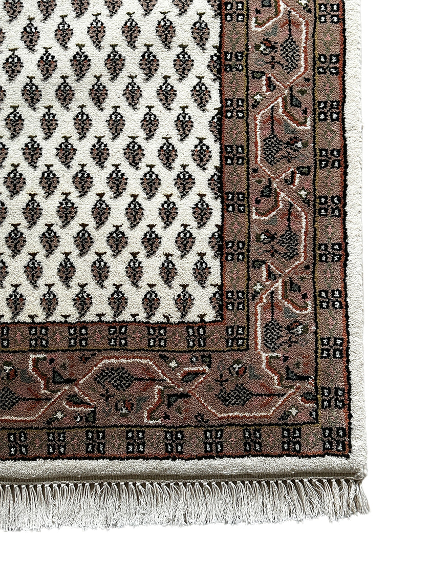 Leetchi Teppich ca. 150 × 80 cm – creme & braun