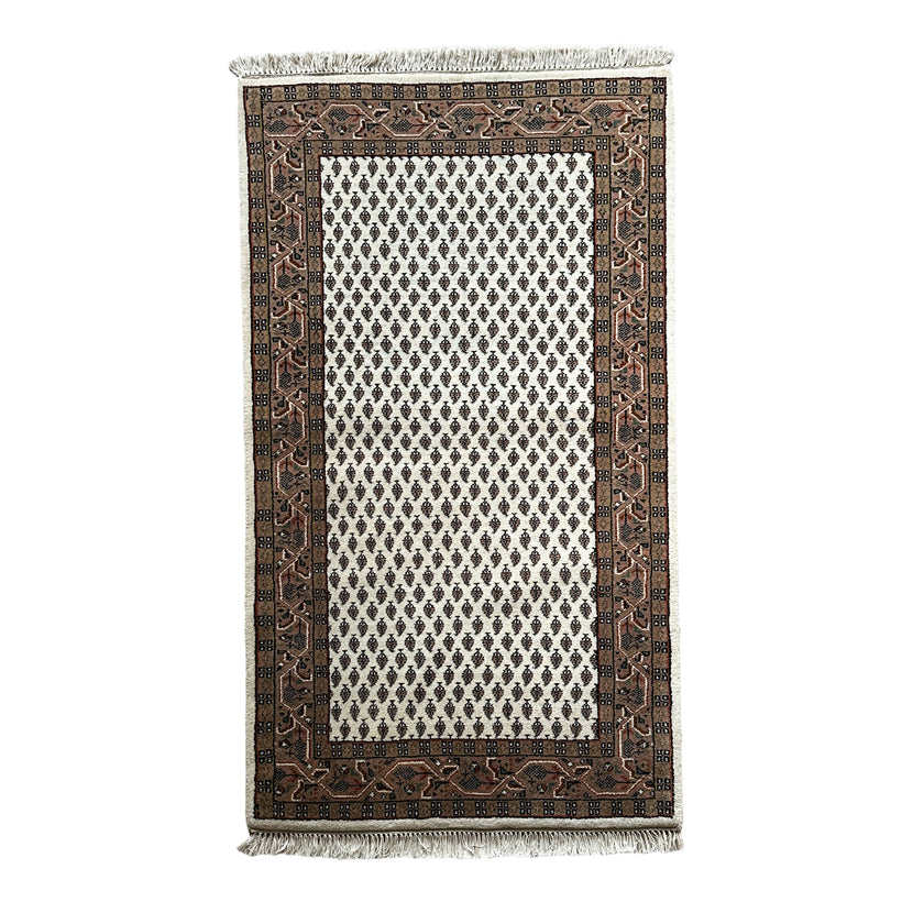 Leetchi Teppich ca. 150 × 80 cm – creme & braun