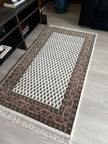Leetchi Teppich ca. 150 × 80 cm – creme & braun