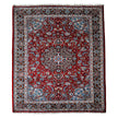 Malayer Teppich ca. 300 × 200 cm – rot/blau & ausdrucksstark