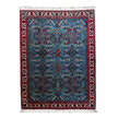 Meymey Teppich ca. 160 × 114 cm – blau, rot & geometrisch