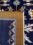 Design Orientteppich Blau – floral & modern