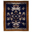 Design Orientteppich Blau – floral & modern