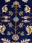 Design Orientteppich Blau – floral & modern