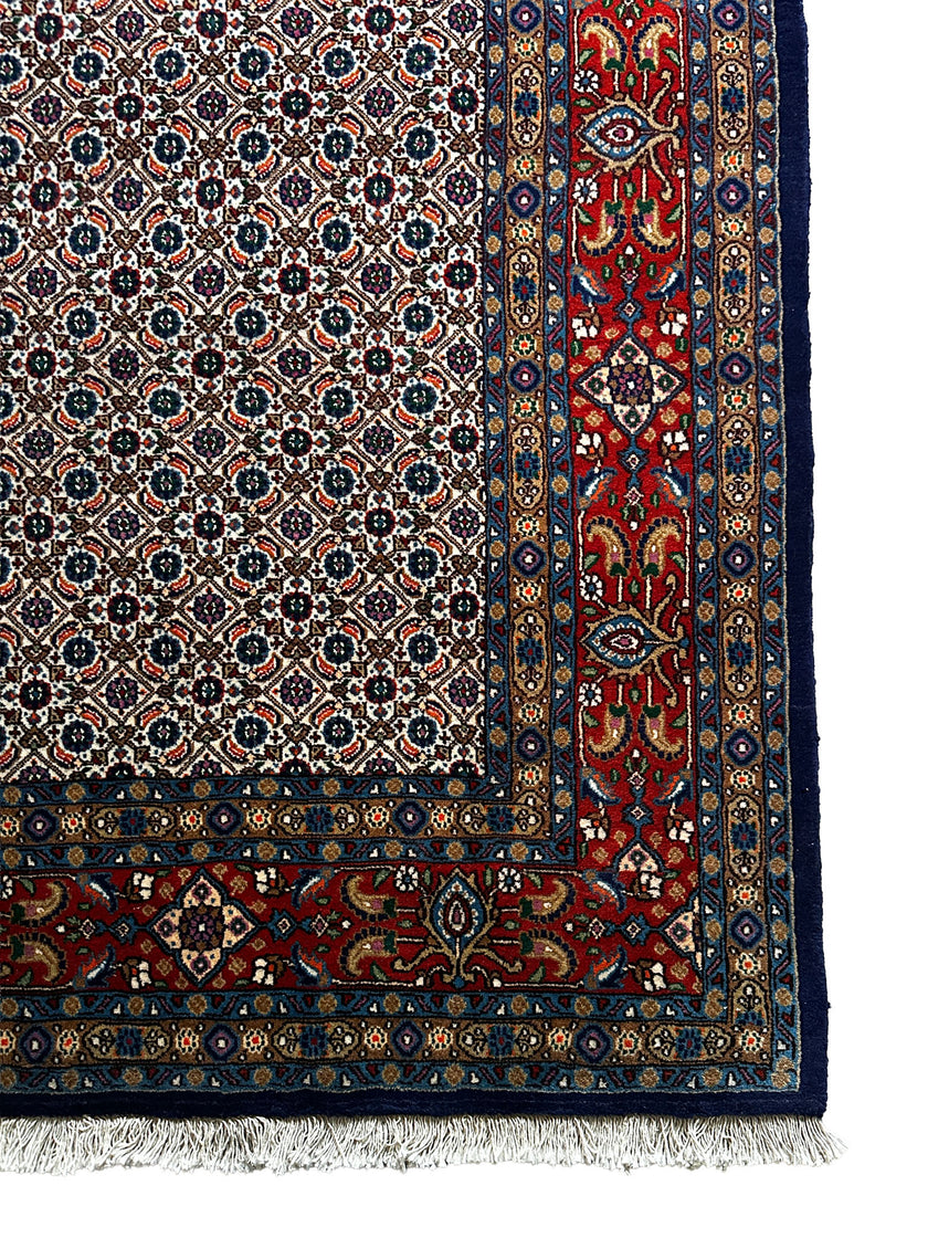 Moud Teppich ca. 255 × 157 cm –  Rot & dunkelblau