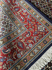 Moud Teppich ca. 250 × 152 cm – creme, rot & dunkelblau