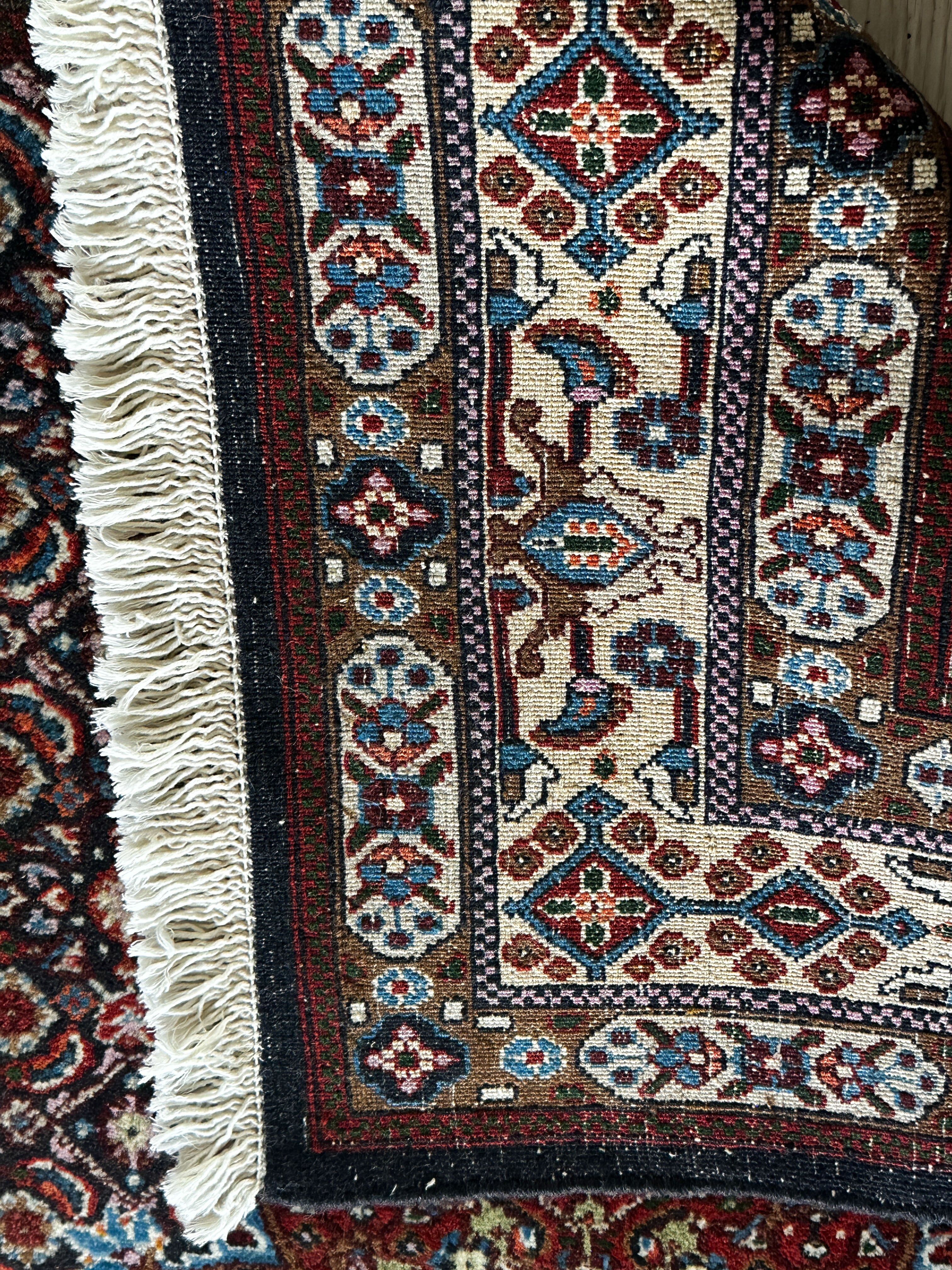 Moud Teppich ca. 150 × 100 cm – dunkelbraun/creme & klassisch