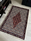 Moud Teppich ca. 150 × 100 cm – creme/rot & klassisch