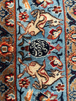 Moud Teppich ca. 300 × 200 cm – rot/hellblau & elegant