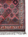 Mutschakar Teppich ca. 150 × 100 cm – rosa/grün & lebendig