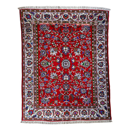 Nadjafabad Teppich ca. 200 × 150 cm – rot/blau & elegant