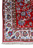 Nadjafabad Teppich ca. 200 × 150 cm – rot/blau & elegant