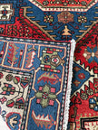 Nahawand Teppich ca. 200 × 150 cm – rot/blau & geometrisch