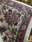 Samak Teppich ca. 300 × 250 cm – beige/braun/türkis & floral