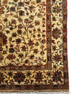 Samak Teppich ca. 200 × 150 cm – creme/beige & florales Muster