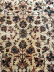 Samak Teppich ca. 300 × 250 cm – beige/braun/türkis & floral