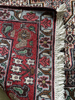 Sanandaj Teppich ca. 150 × 100 cm – dunkelbraun/rot & detailreich