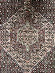 Sanandaj Teppich ca. 150 × 100 cm – dunkelbraun/rot & detailreich