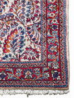 Sarough Teppich ca. 150 × 100 cm – creme/rot/blau & elegant
