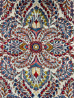 Sarough Teppich ca. 150 × 100 cm – creme/rot/blau & elegant