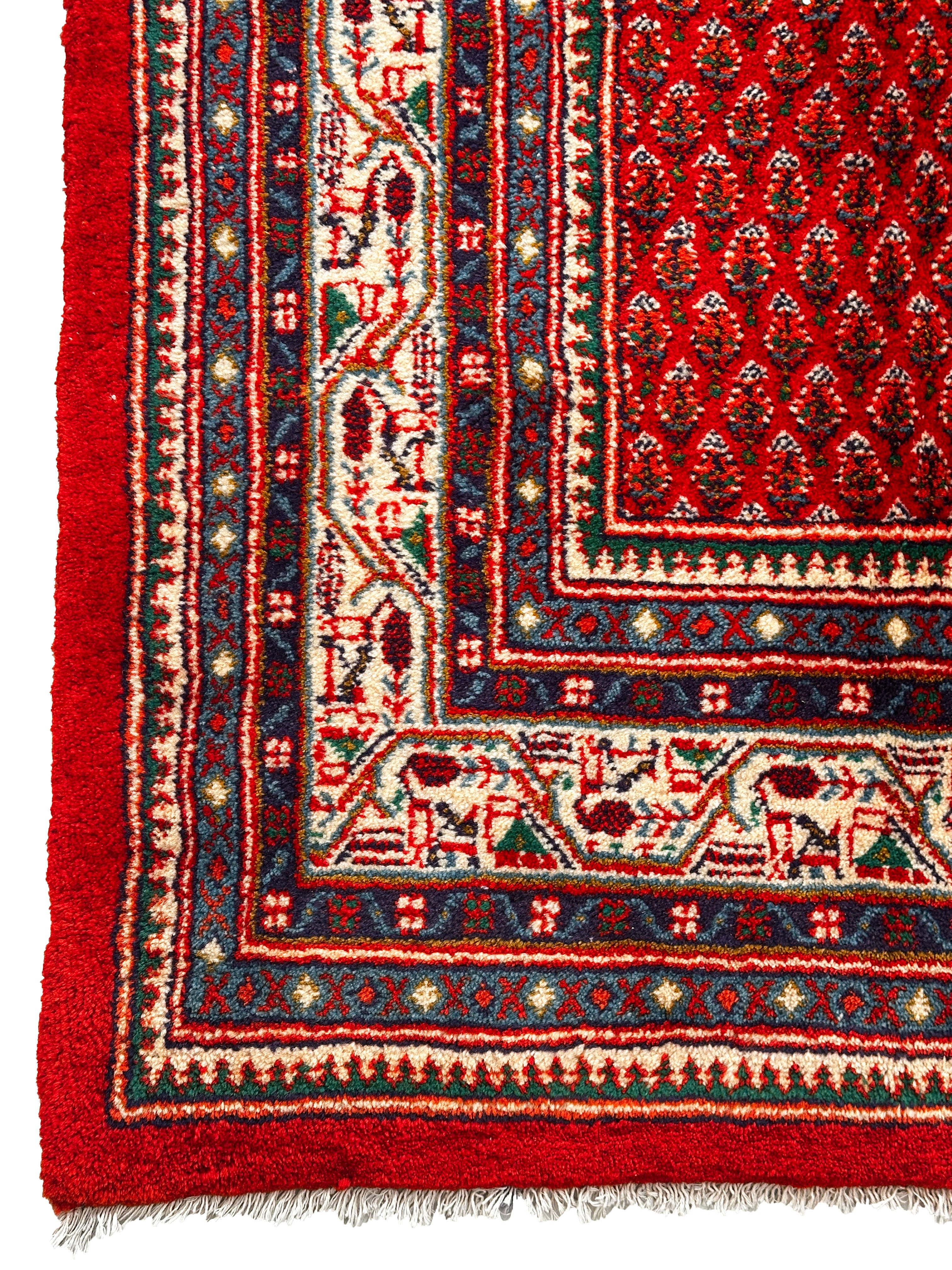 Sarough Mir Teppich ca. 300 × 200 cm – rosa/blau & elegant