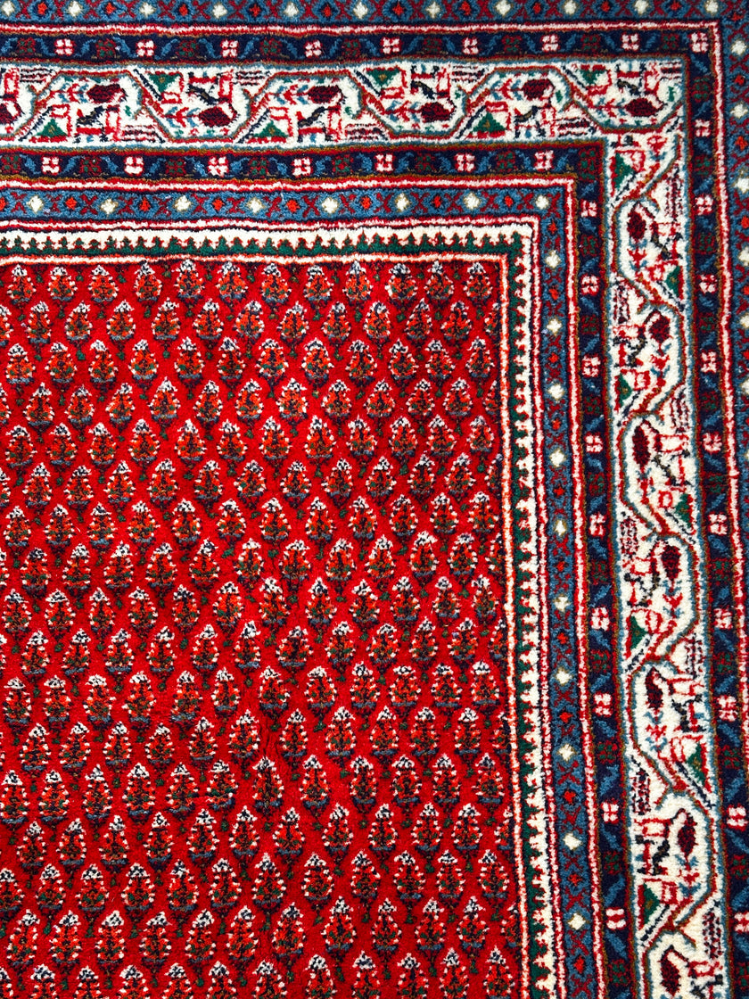 Sarough Mir Teppich ca. 300 × 200 cm – rosa/blau & elegant