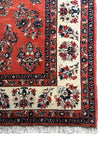 Sarough Teppich ca. 250 × 155 cm – lachsrot & creme